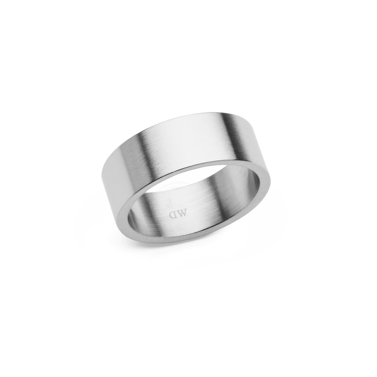 Nhẫn Line Ring Brushed Silver 8mm - Bạc