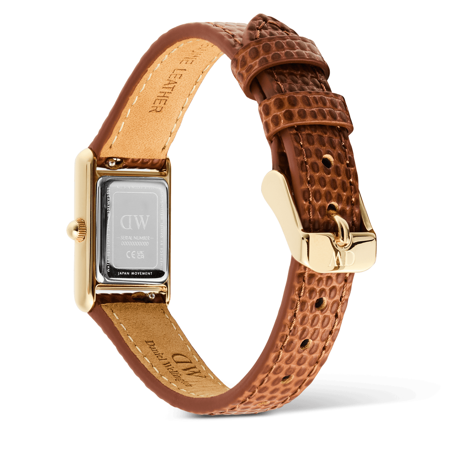 Đồng hồ Bound Mini Light Brown Lizard - Vàng 