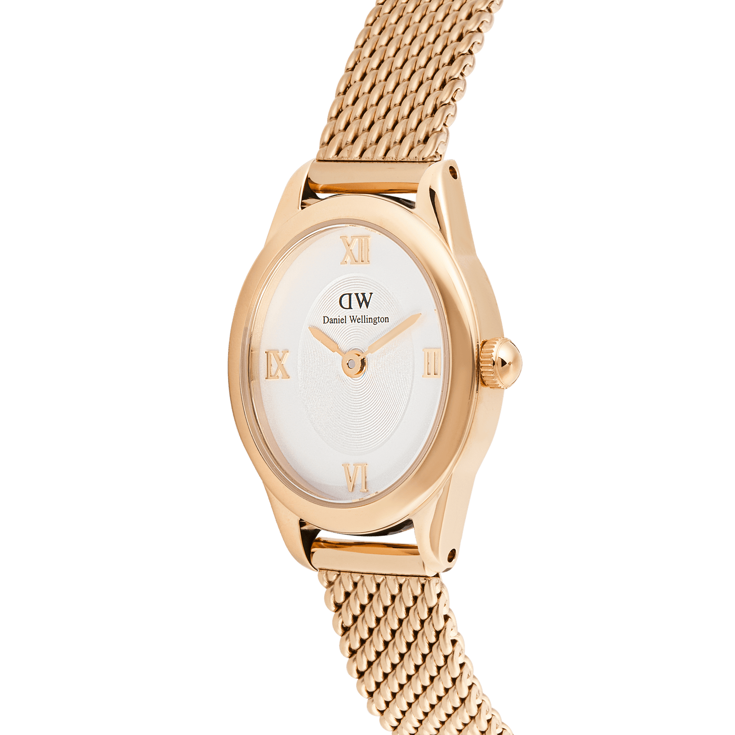 Đồng hồ Ophelia Mini Mesh White - Vàng hồng