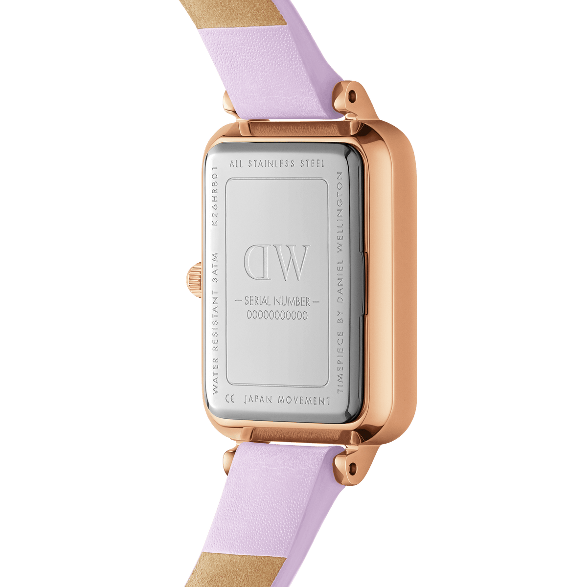 Đồng hồ Quadro Lavender Purple Mother of Pearl -  Vàng Hồng