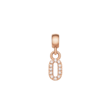 Charm Dây chuyền Crystal Number -  Vàng Hồng