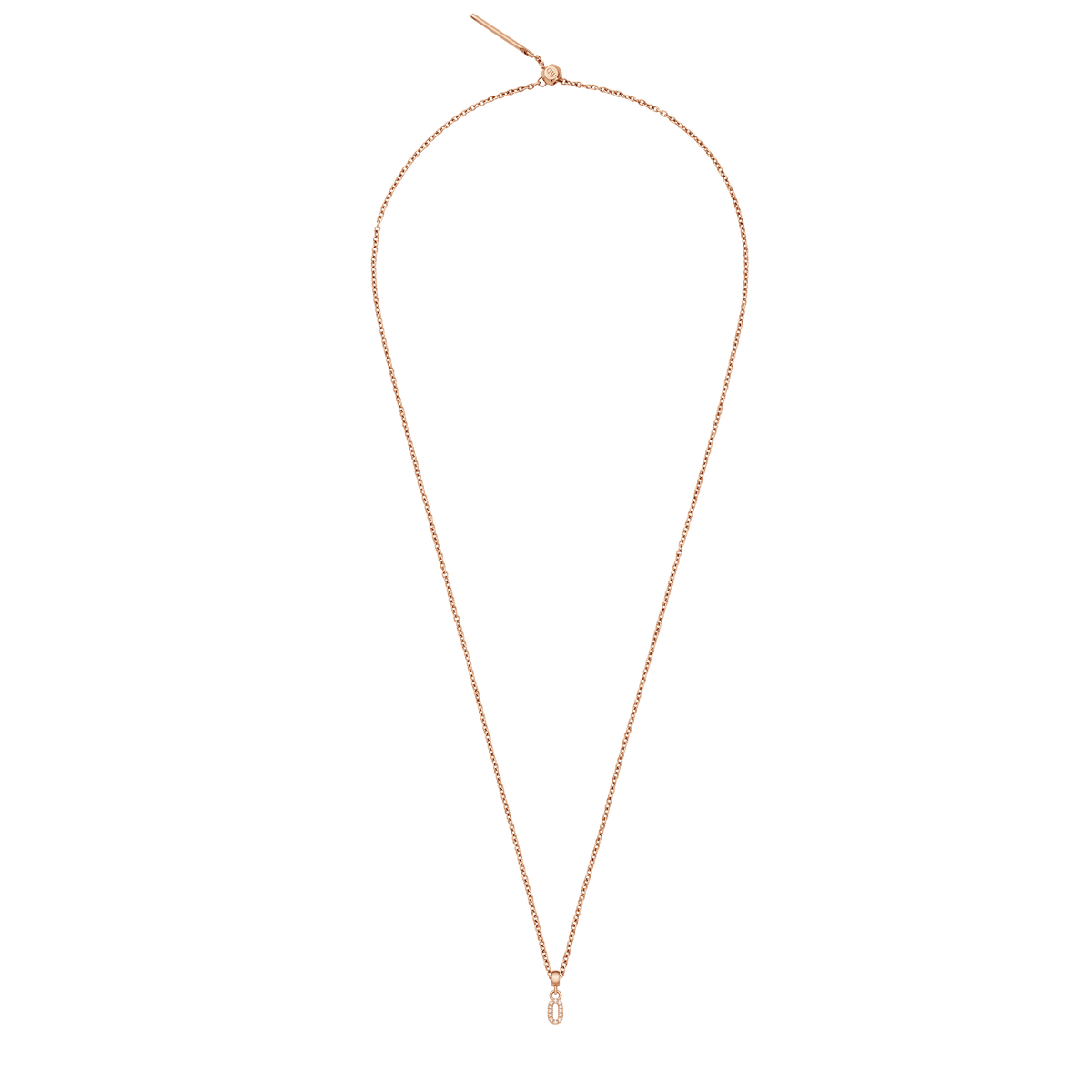Charm Dây chuyền Crystal Number -  Vàng Hồng