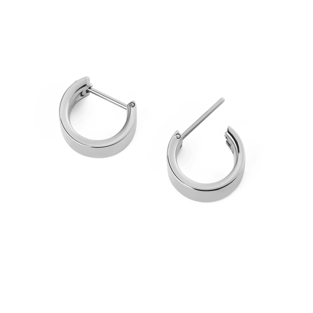 Hoa tai Line Earring Polished Silver 5.5mm - Bạc