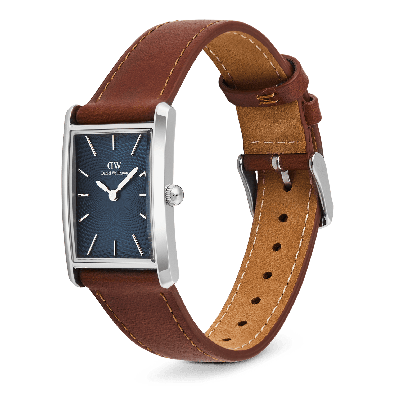 Đồng hồ Bound Light Brown Arctic Guilloché - Bạc 