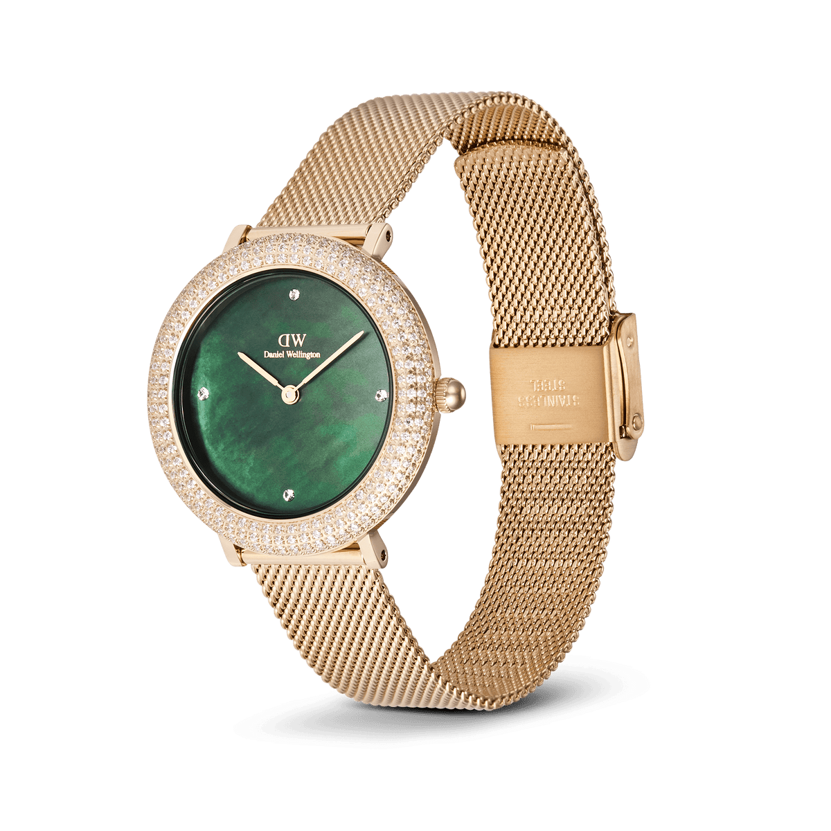 Đồng hồ Crystal Bezel -  Vàng