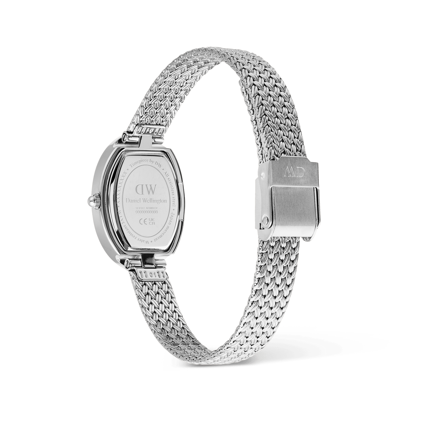 Đồng hồ Juliette Braided Mesh White Sunray -  Bạc